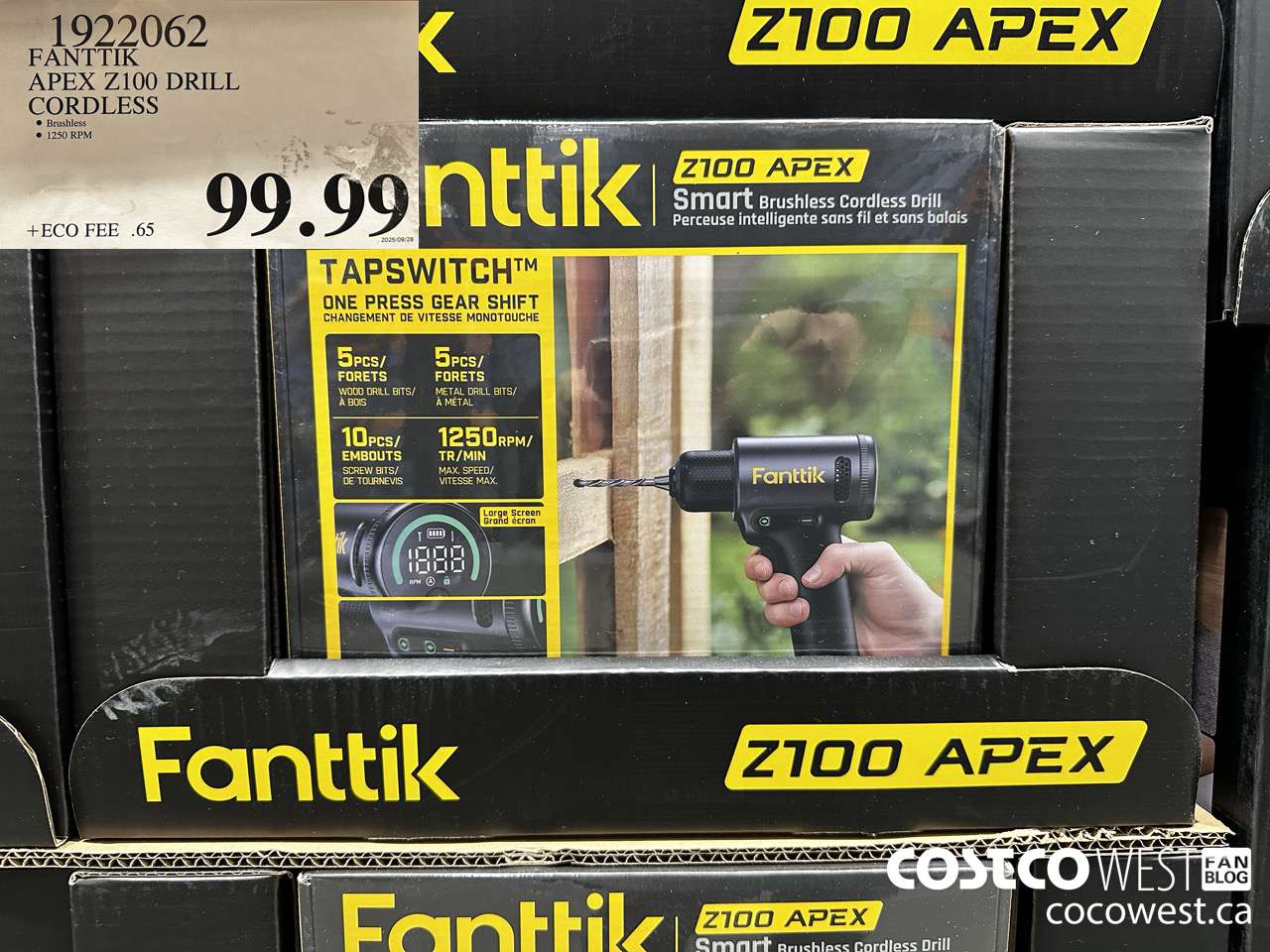1922062 FANTTIK APEX Z100 DRILL CORDLESS $99.99