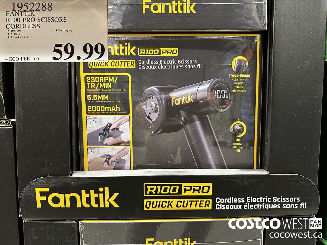 1952288 FANTTIK R100 PRO SCISSORS CORDLESS $59.99
