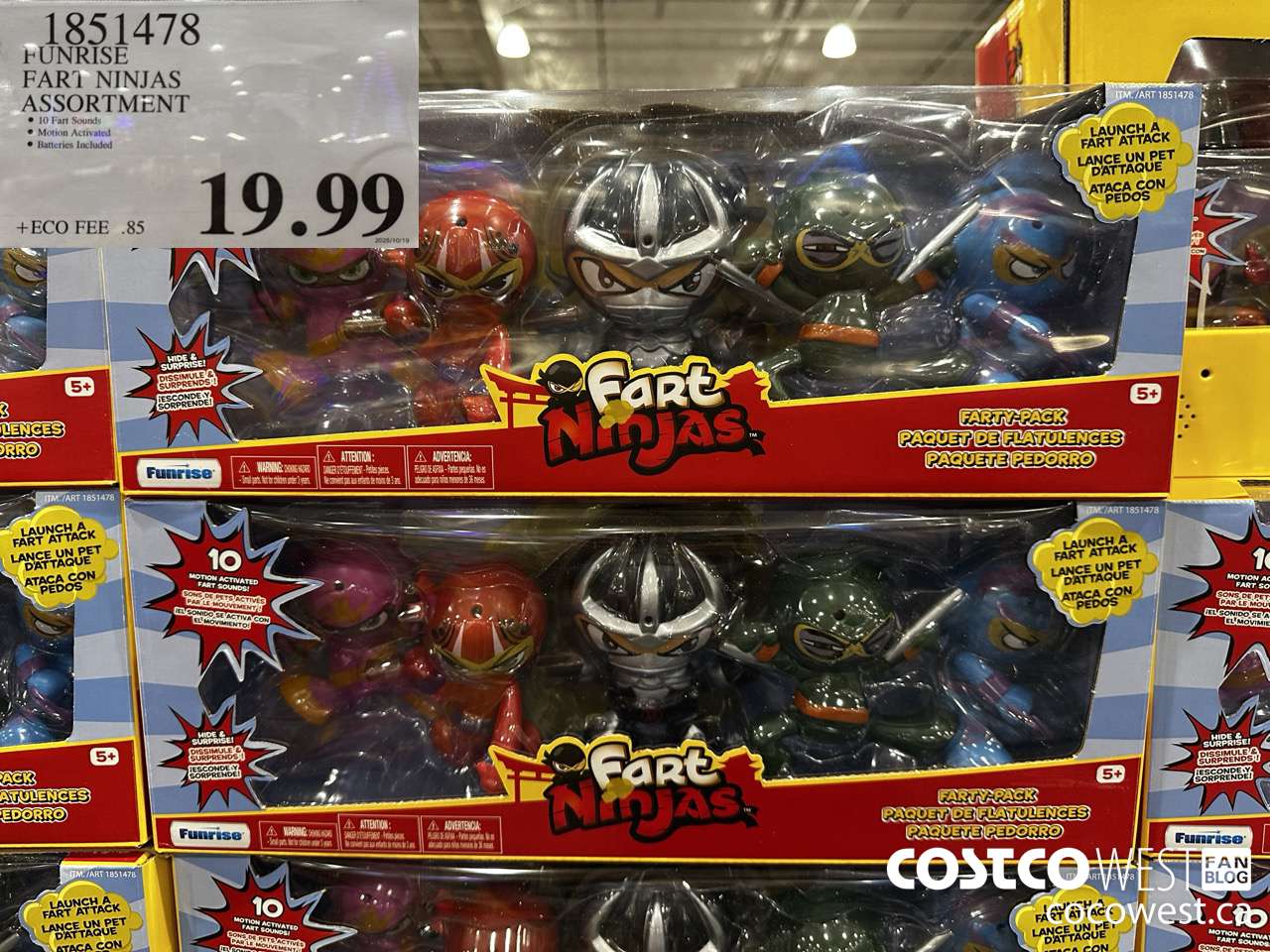1851478 FART NINJAS FARTY PACK ASSORTMENT $19.99
