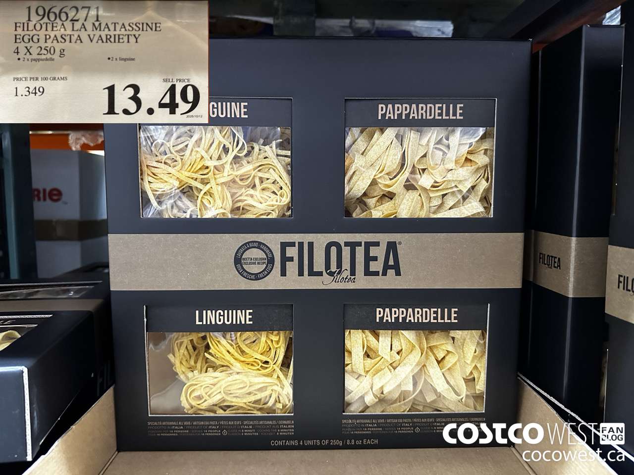 1966271 FILOTEA LA MATASSINE EGG PASTA VARIETY 4 X 250G $13.49