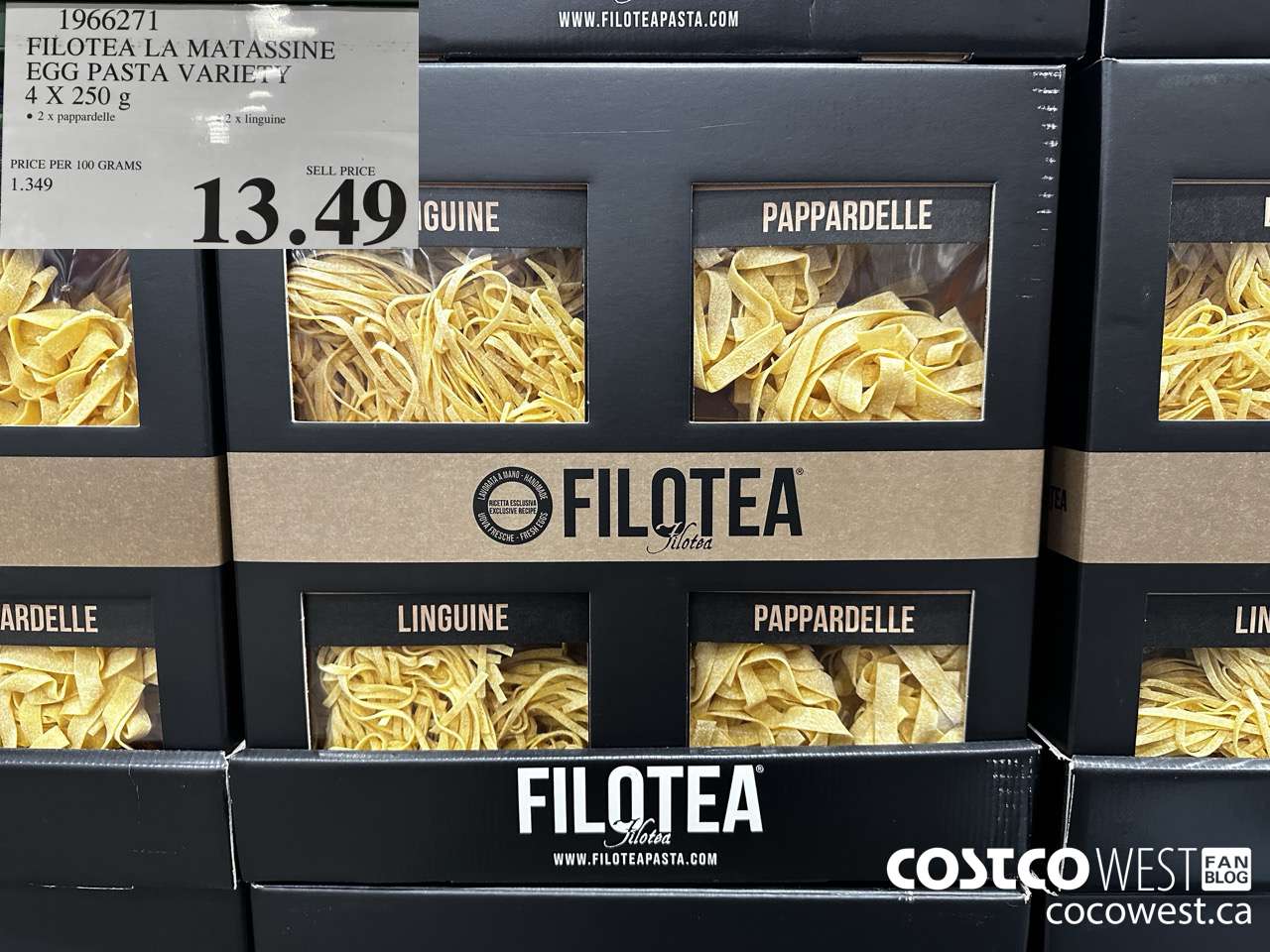 1966271 FILOTEA LA MATASSINE EGG PASTA VARIETY 4 X 250G $13.49