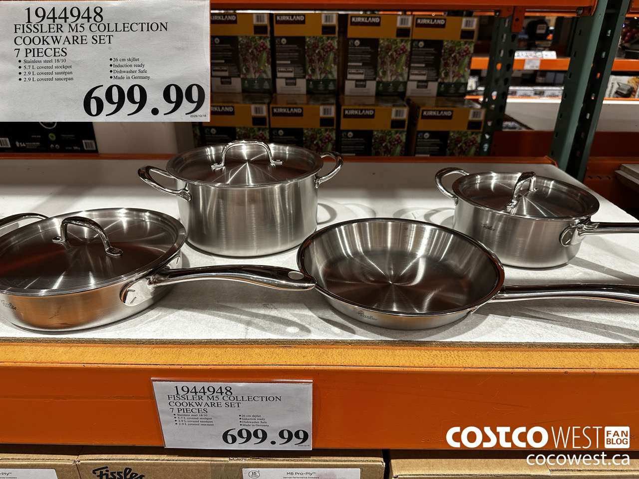 1944948 FISSLER M5 COLLECTION COOKWARE SET 7 PIECES $699.99
