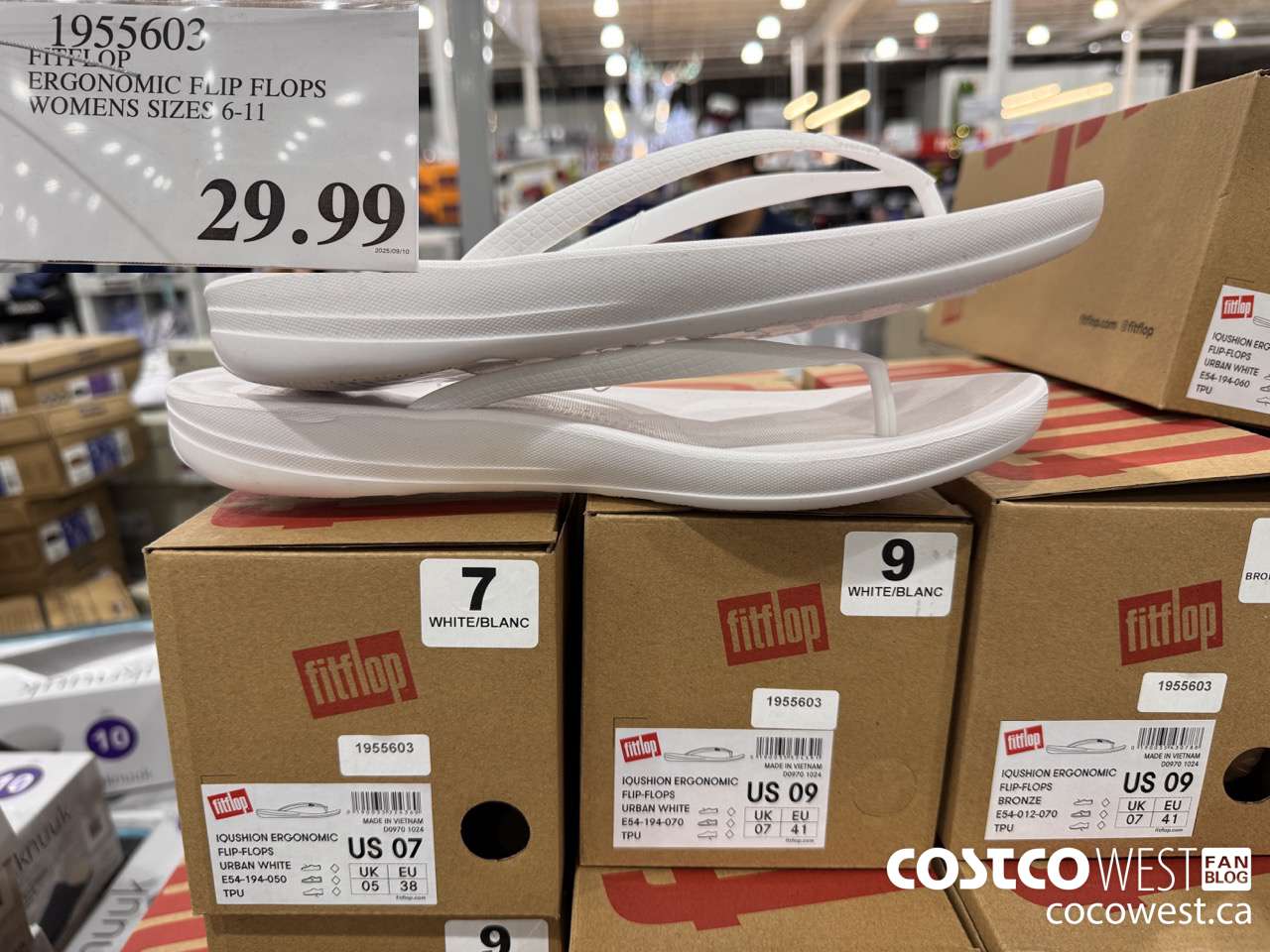 1955603 FITFLOP ERGONOMIC FLIP FLOPS WOMENS SIZES 6-11 $29.99