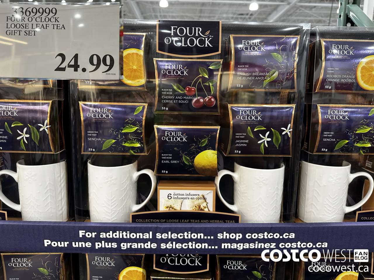 3369999 FOUR O'CLOCK LOOSE LEAF TEA GIFT SET $24.99