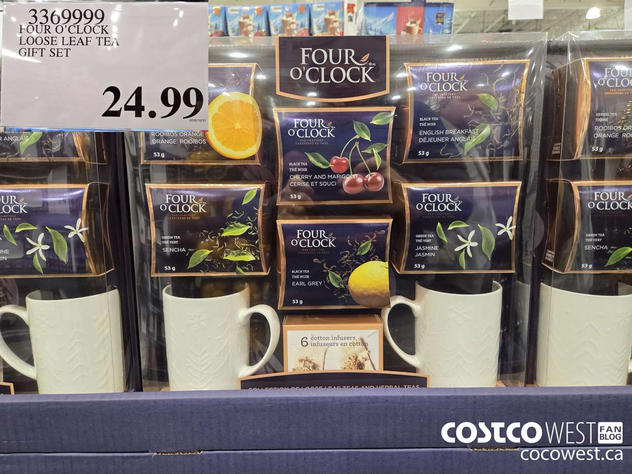 3369999 FOUR O'CLOCK LOOSE LEAF TEA GIFT SET $24.99