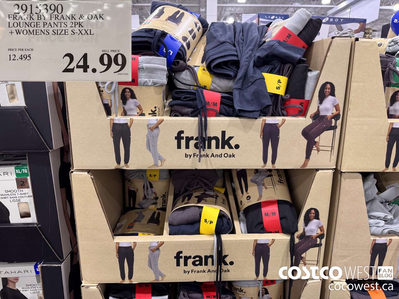 2915390 FRANK BY FRANK & OAK LOUNGE PANTS 2PK WOMENS SIZE S-XXL $24.99