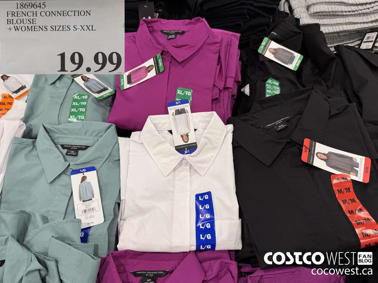 1869645 FRENCH CONNECTION BLOUSE WOMENS SIZES S-XXL  $19.99