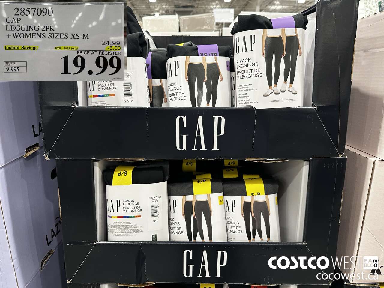 2857090 GAP LEGGING 2PK WOMENS SIZES XS-M ($5.00 INSTANT SAVINGS EXPIRES ON 2025-10-05) $19.99