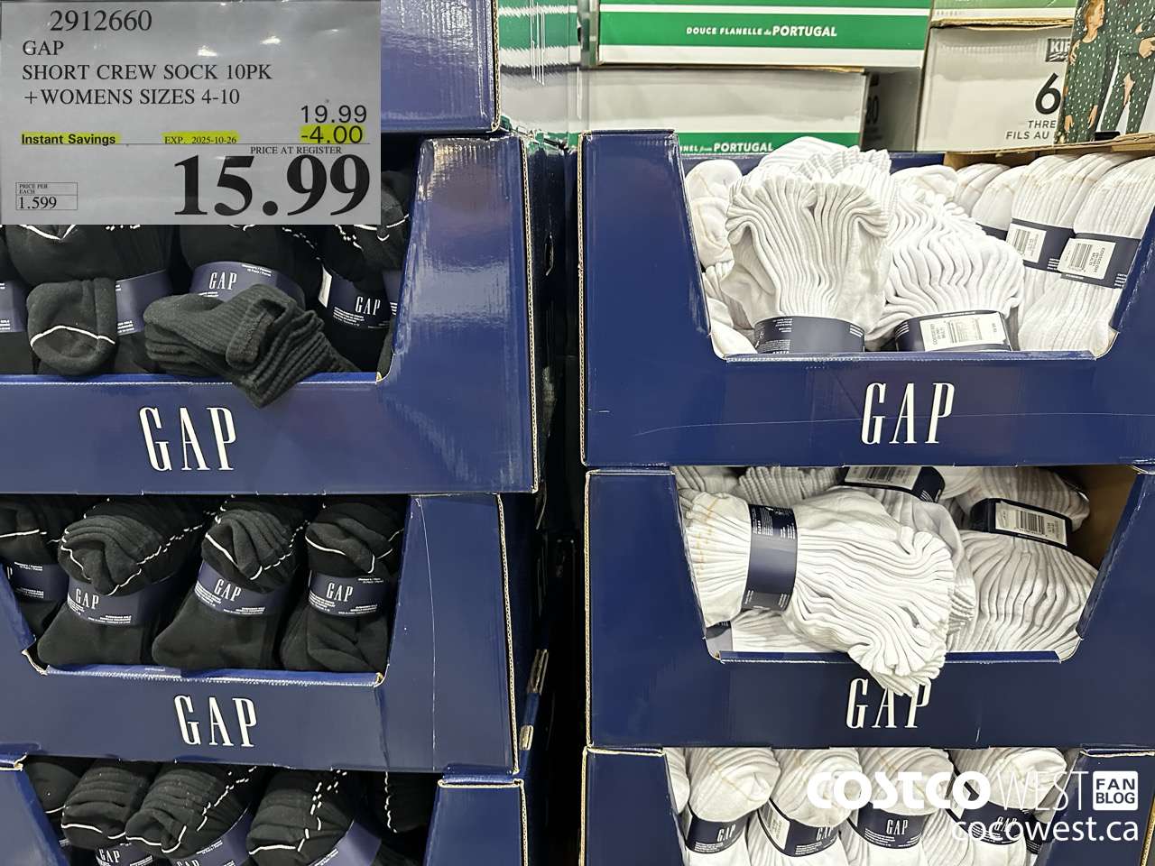 2912660 GAP SHORT CREW SOCK 10PK WOMENS SIZES 4-10 ($4.00 INSTANT SAVINGS EXPIRES ON 2025-10-26) $15.99