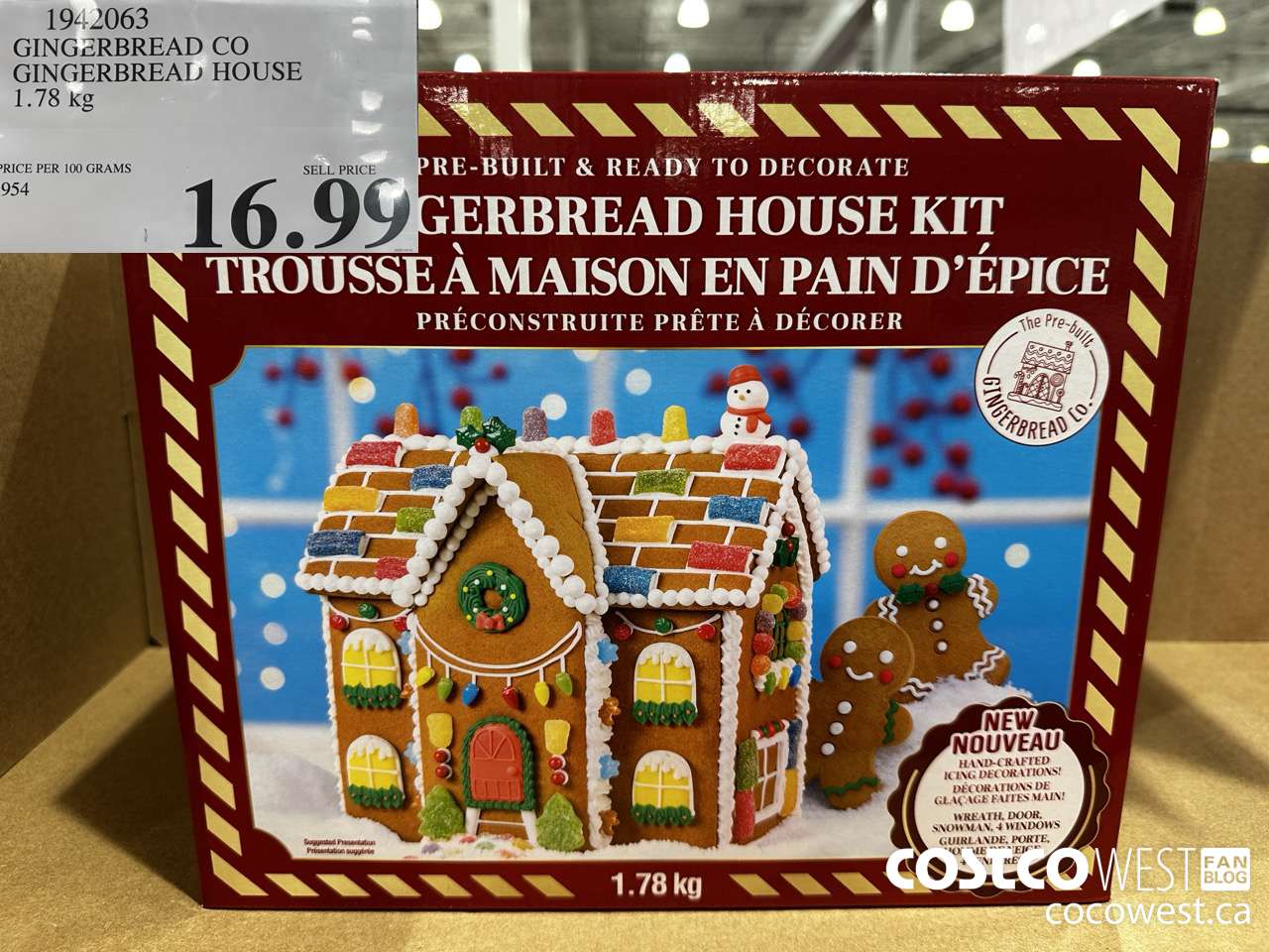 1942063 GINGERBREAD CO GINGERBREAD HOUSE 1.78KG $16.99