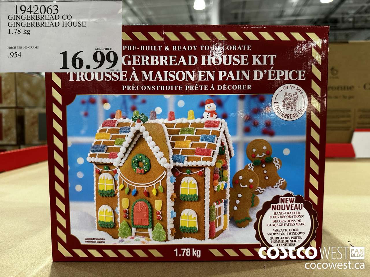 1942063 GINGERBREAD CO GINGERBREAD HOUSE 1.78KG $16.99