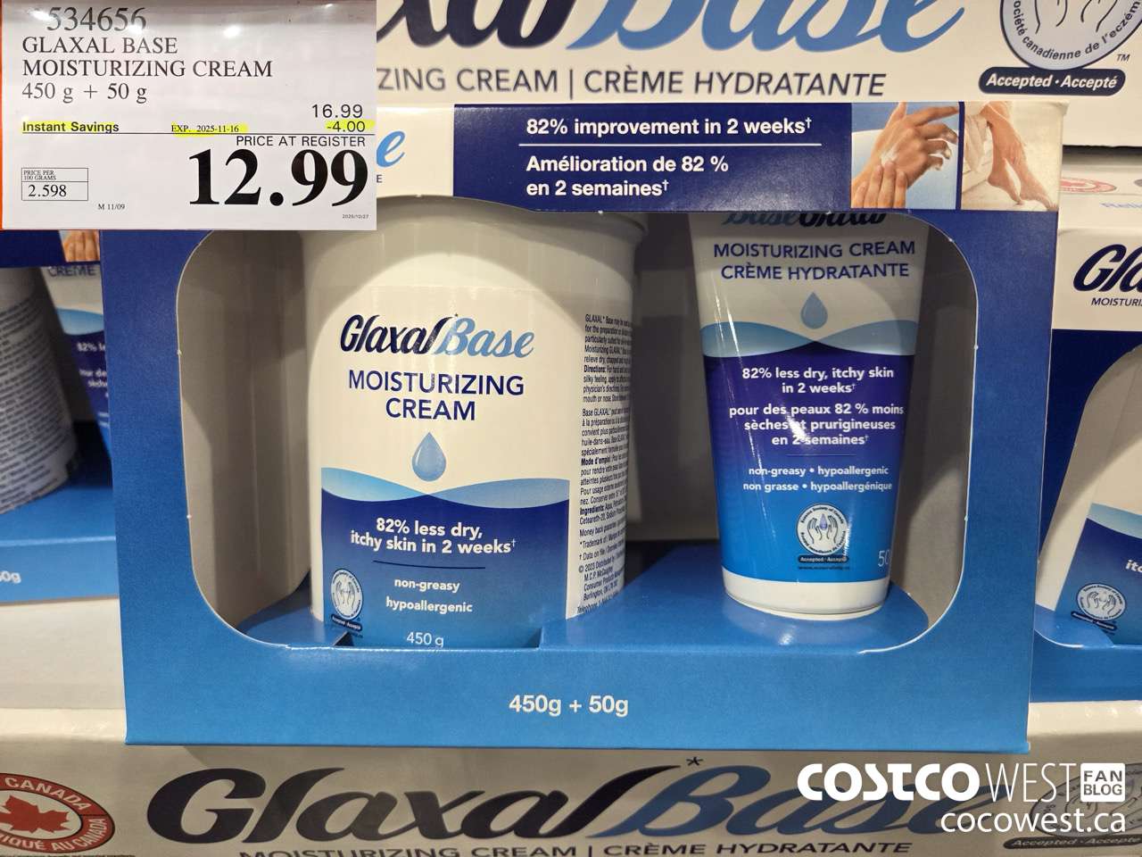 534656 GLAXAL BASE CREAM 450g + 50 g ($4.00 INSTANT SAVINGS EXPIRES ON 2025-11-16) $12.99