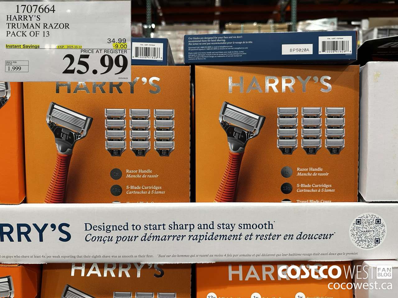 1707664 HARRY'S TRUMAN RAZOR PACK OF 13 ($9.00 INSTANT SAVINGS EXPIRES ON 2025-10-12) $25.99