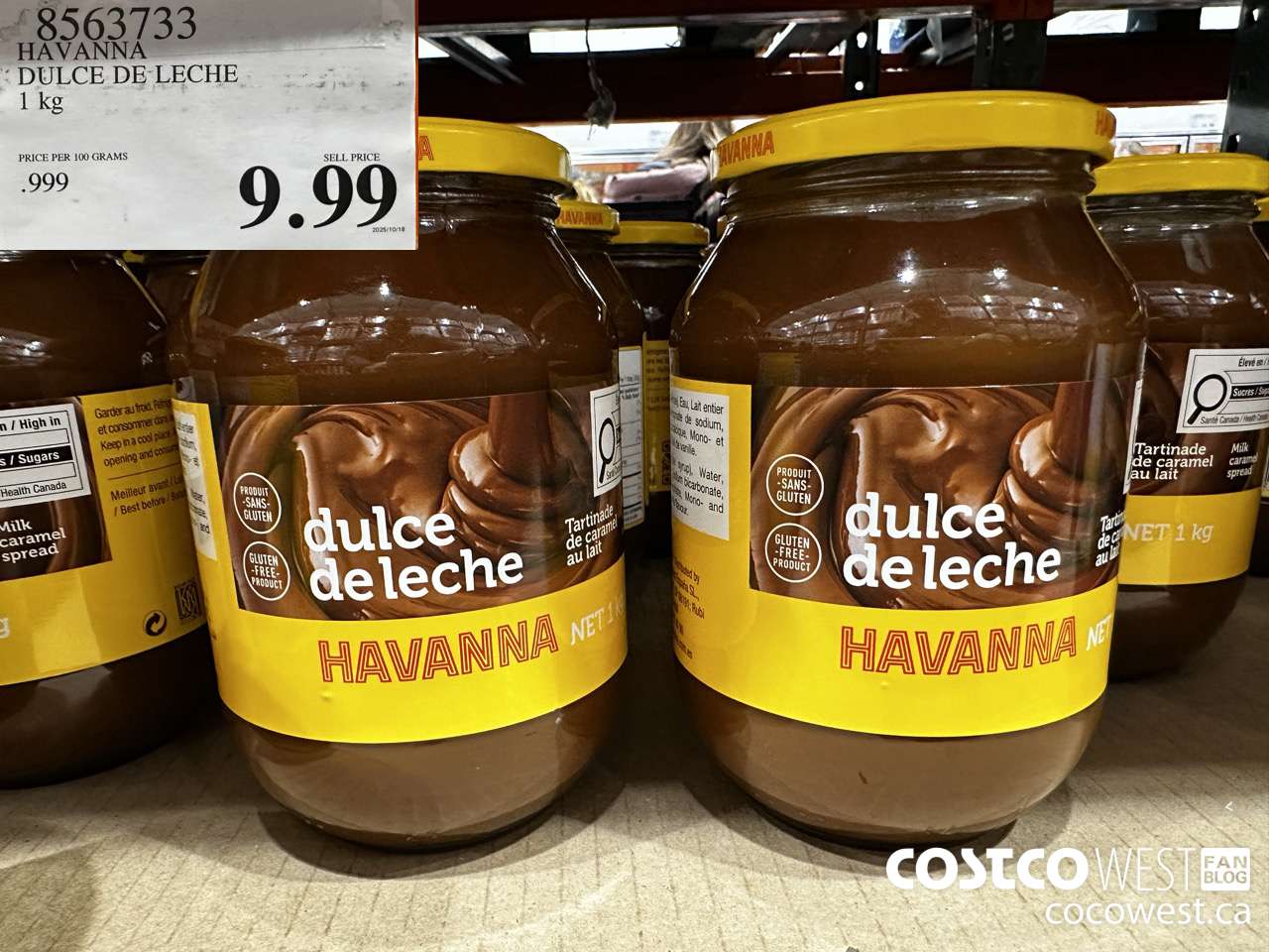 8563733 HAVANNA DULCE DE LECHE 1 KG $9.99