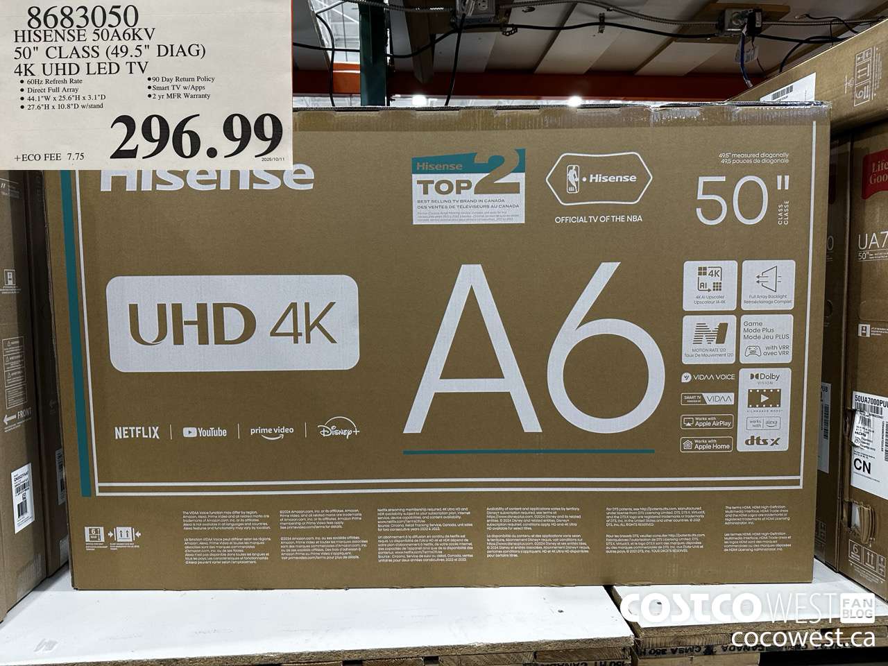 8683050 HISENSE 50A6KV 50