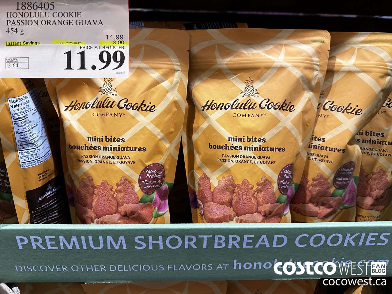 1886405 HONOLULU COOKIE PASSION ORANGE GUAVA 454G ($3.00 INSTANT SAVINGS EXPIRES ON 2025-10-12) $11.99