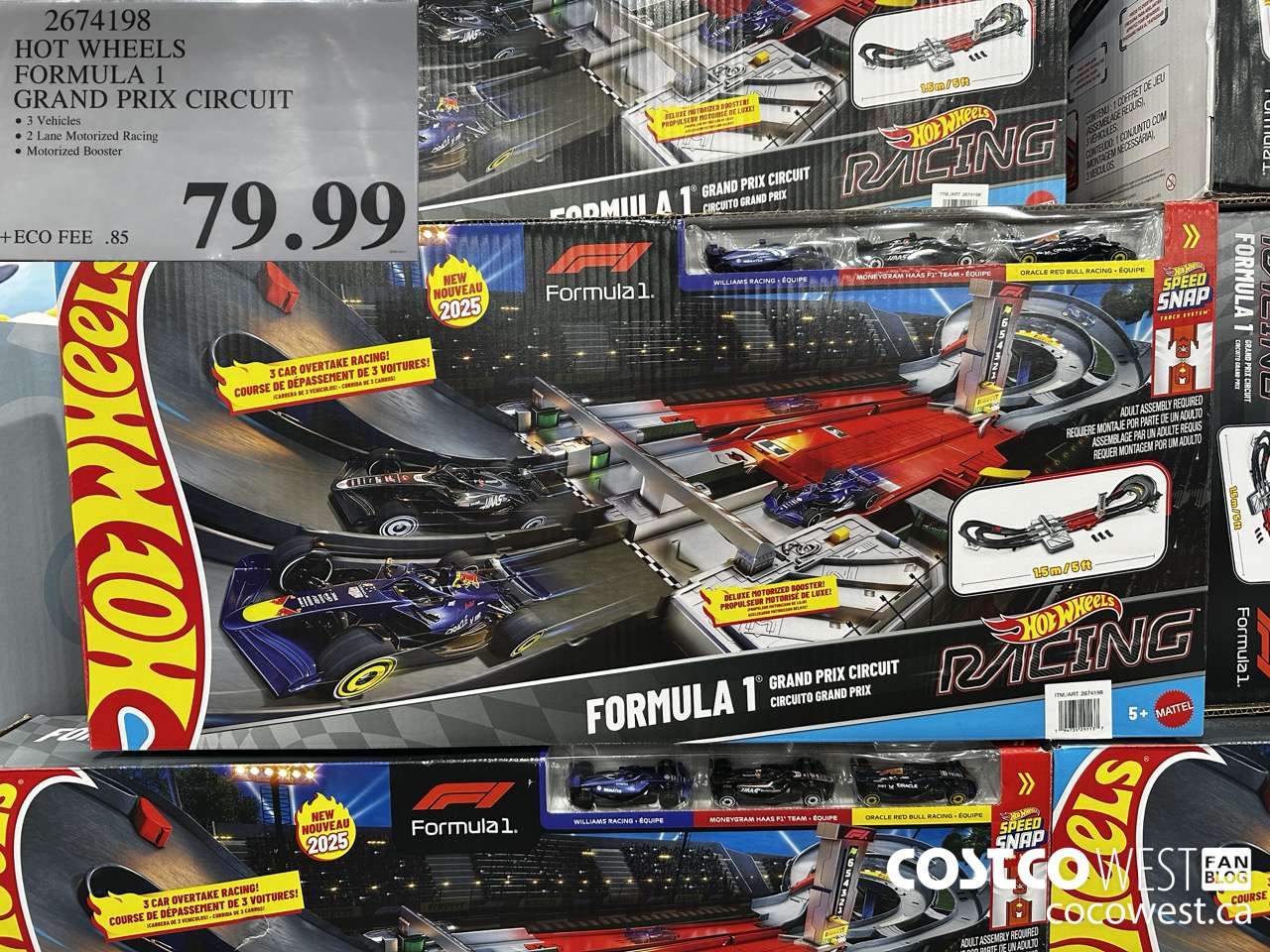 2674198 HOT WHEELS FORMULA 1 GRAND PRIX CIRCUIT $79.99