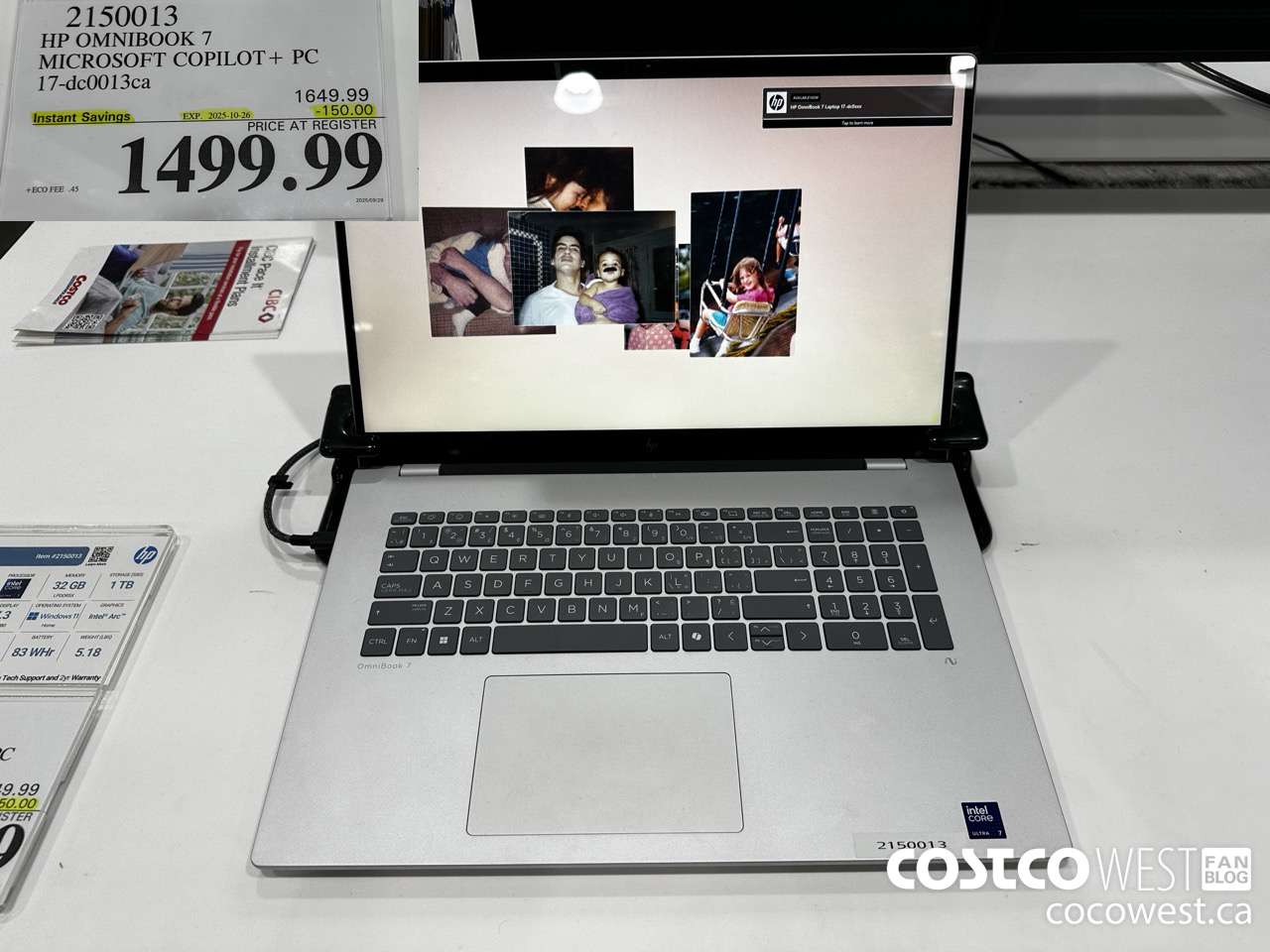 2150013 HP OMNIBOOK 7 MICROSOFT COPILOT+ PC 17-DC0013CA ($150.00 INSTANT SAVINGS EXPIRES ON 2025-10-26) $1499.99