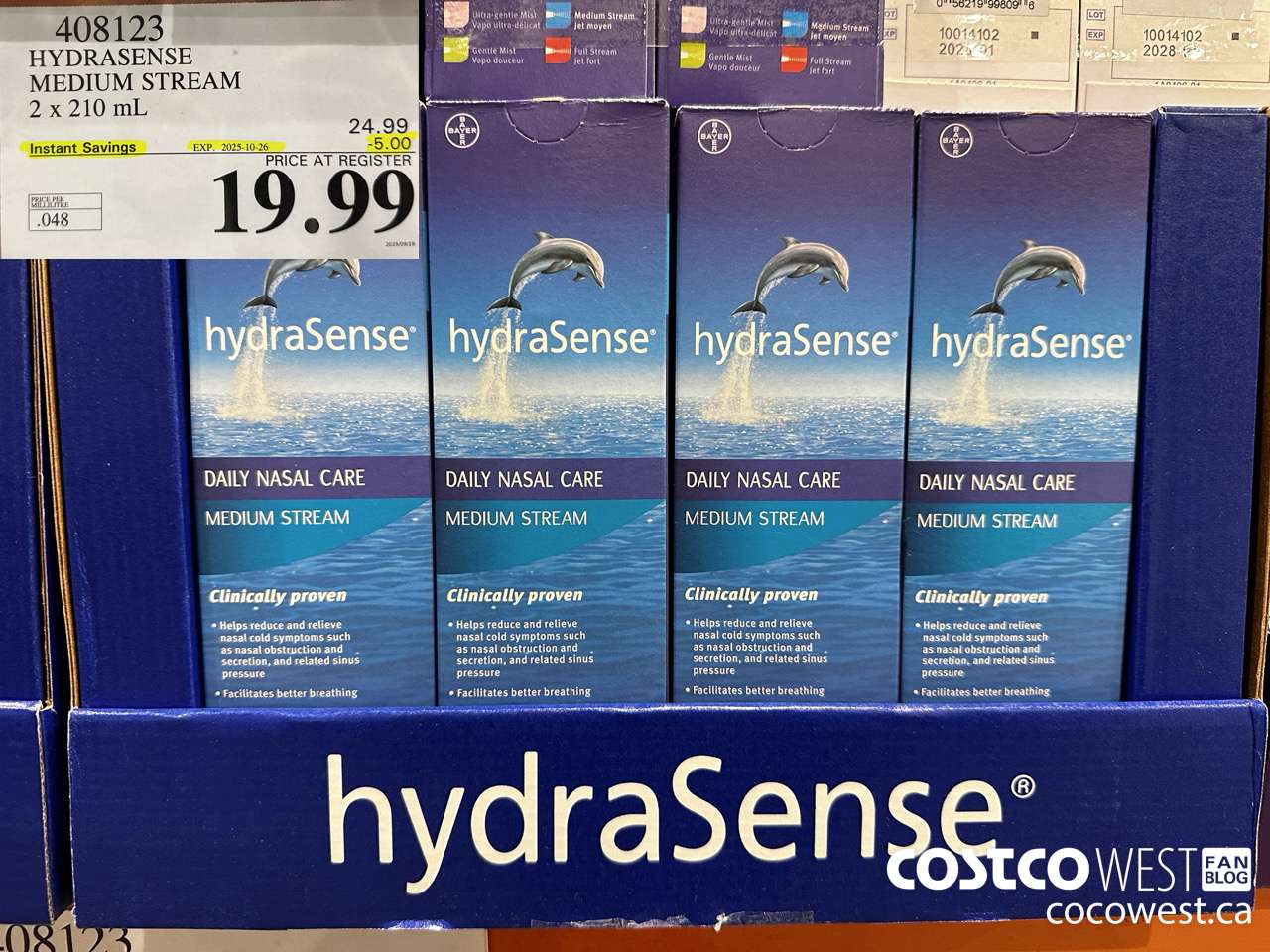 408123 HYDRASENSE MEDIUM STREAM 2 x 210 ml ($5.00 INSTANT SAVINGS EXPIRES ON 2025-10-26) $19.99