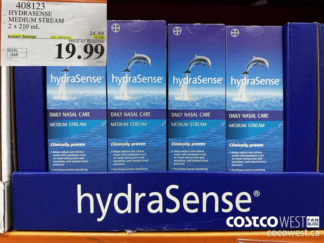 408123 HYDRASENSE MEDIUM STREAM 2 x 210 ml ($5.00 INSTANT SAVINGS EXPIRES ON 2025-10-26) $19.99