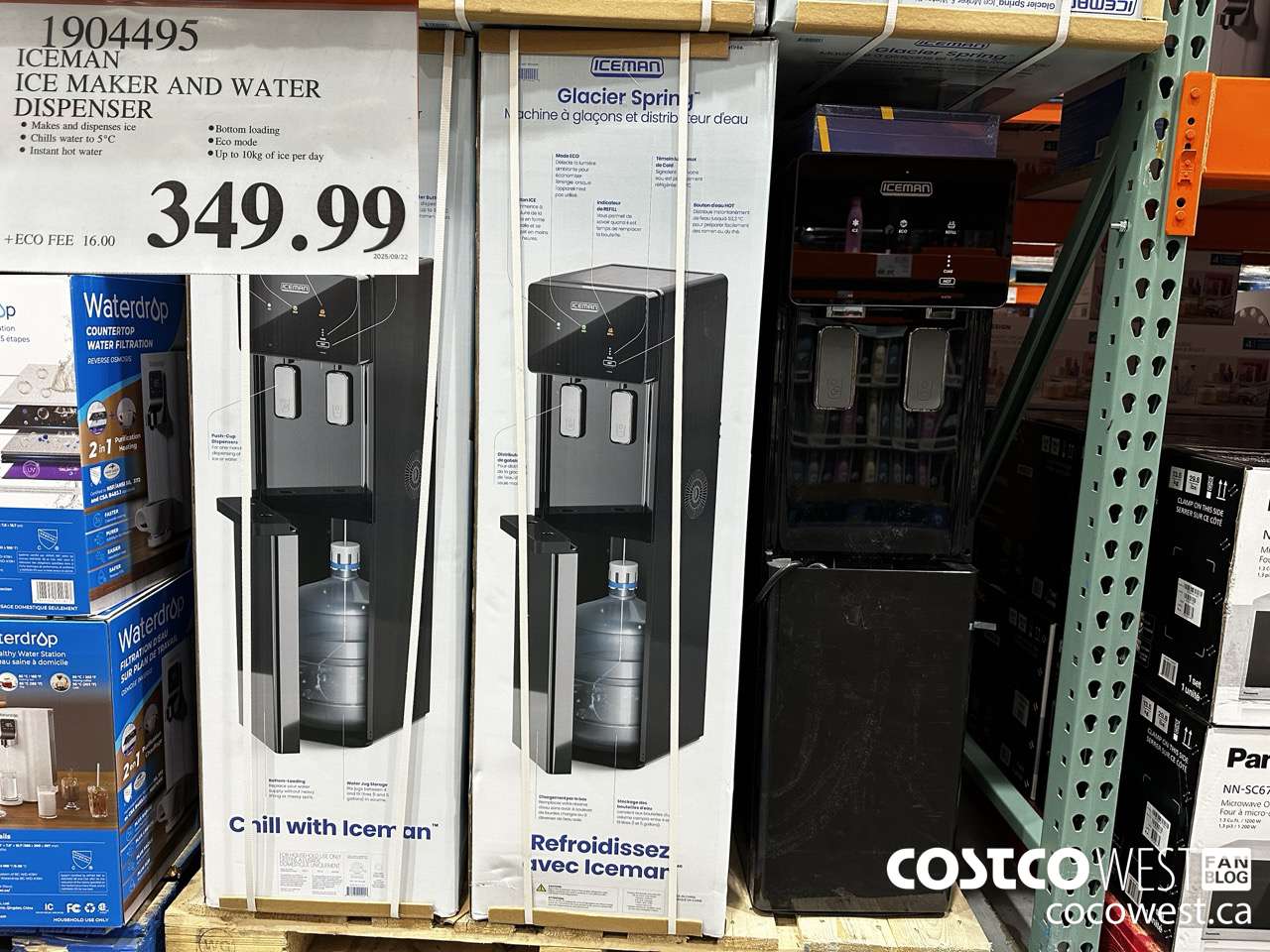 1904495 ICEMAN ICE MAKER AND WATER DISPENSER $349.99