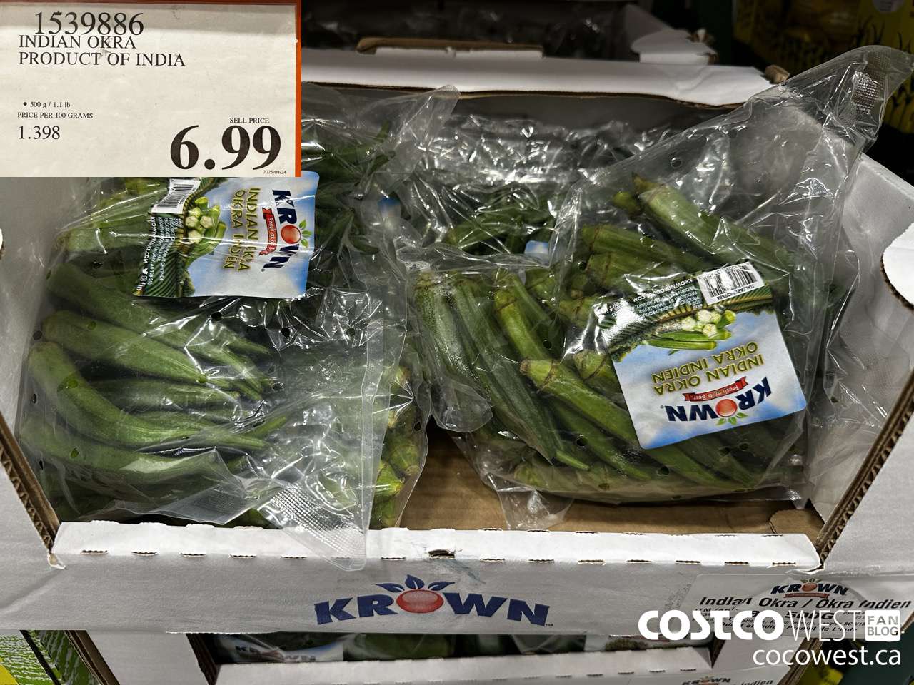 1539886 INDIAN OKRA PRODUCT OF INDIA $6.99