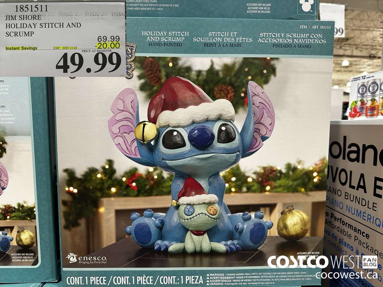 1851511 JIM SHORE HOLIDAY STITCH AND SCRUMP ($20.00 INSTANT SAVINGS EXPIRES ON 2025-11-02) $49.99