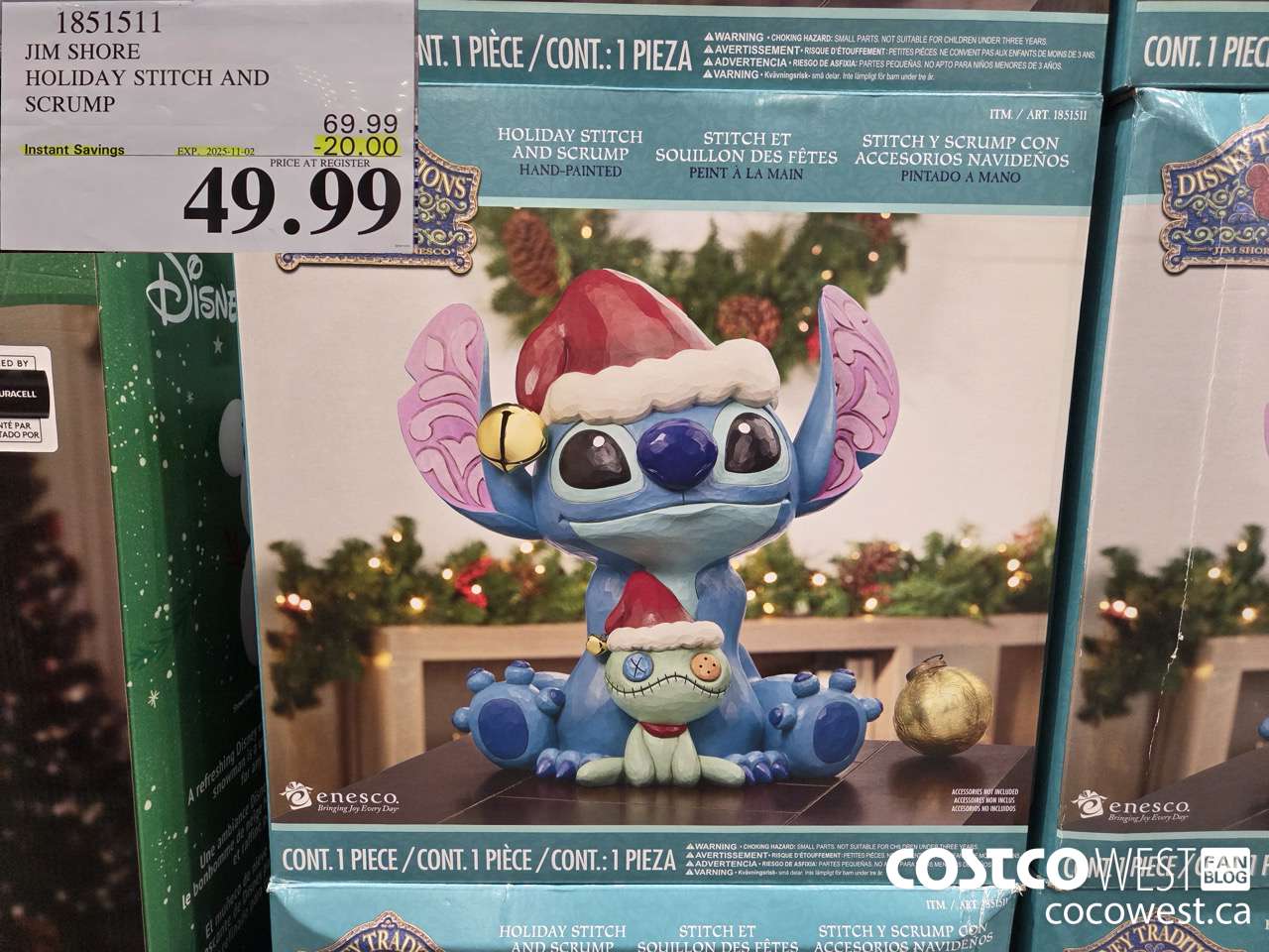 1851511 JIM SHORE HOLIDAY STITCH AND SCRUMP ($20.00 INSTANT SAVINGS EXPIRES ON 2025-11-02) $49.99