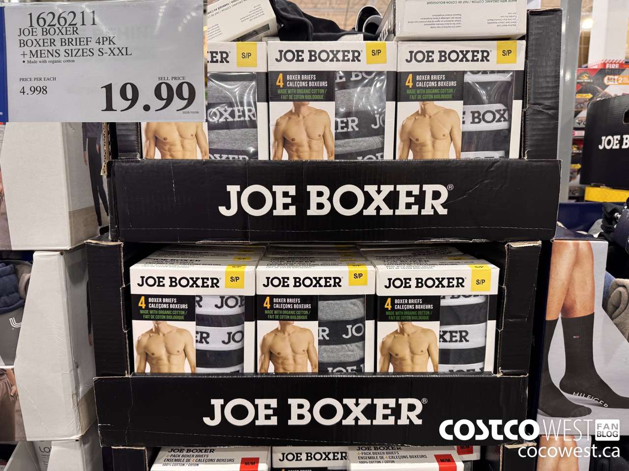 1626211 JOE BOXER BOXER BRIEFS 4PK MENS SIZES S-XXL $19.99