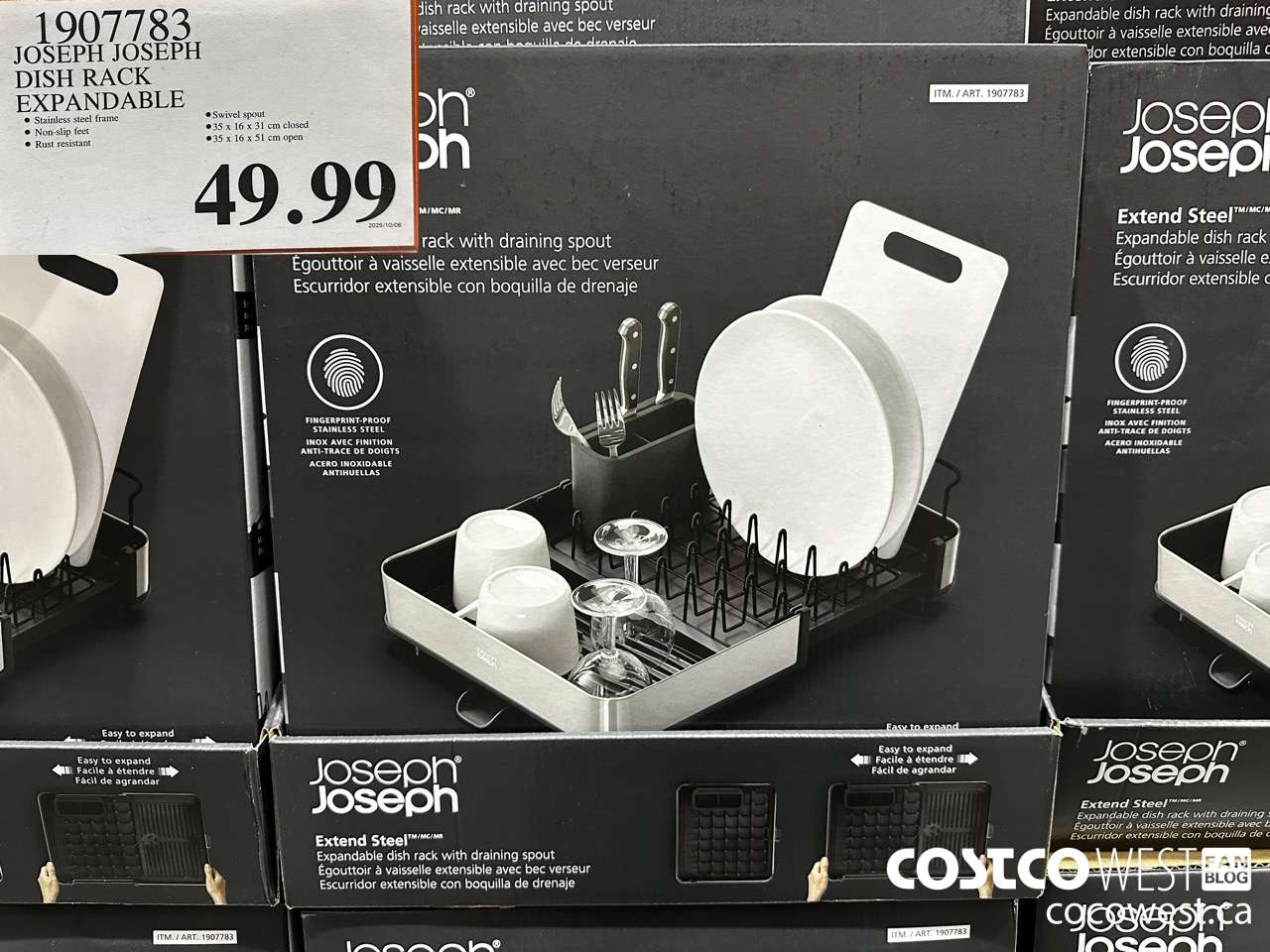 1907783 JOSEPH JOSEPH DISH RACK EXPANDABLE $49.99