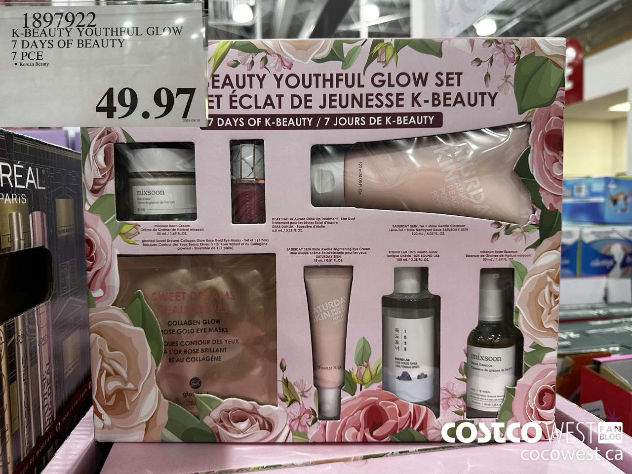 1897922 K-BEAUTY YOUTHFUL GLOW 7 DAYS OF BEAUTY 7 PCE $49.97