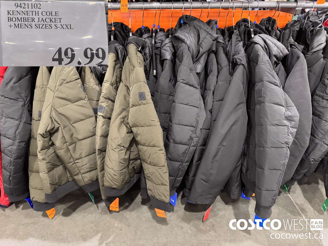 9421102 KENNETH COLE BOMBER JACKET MENS SIZES S-XXL $49.99