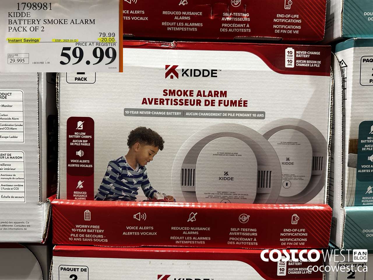 1798981 KIDDE BATTERY SMOKE ALARM PACK OF 2 ($20.00 INSTANT SAVINGS EXPIRES ON 2025-10-12) $59.99