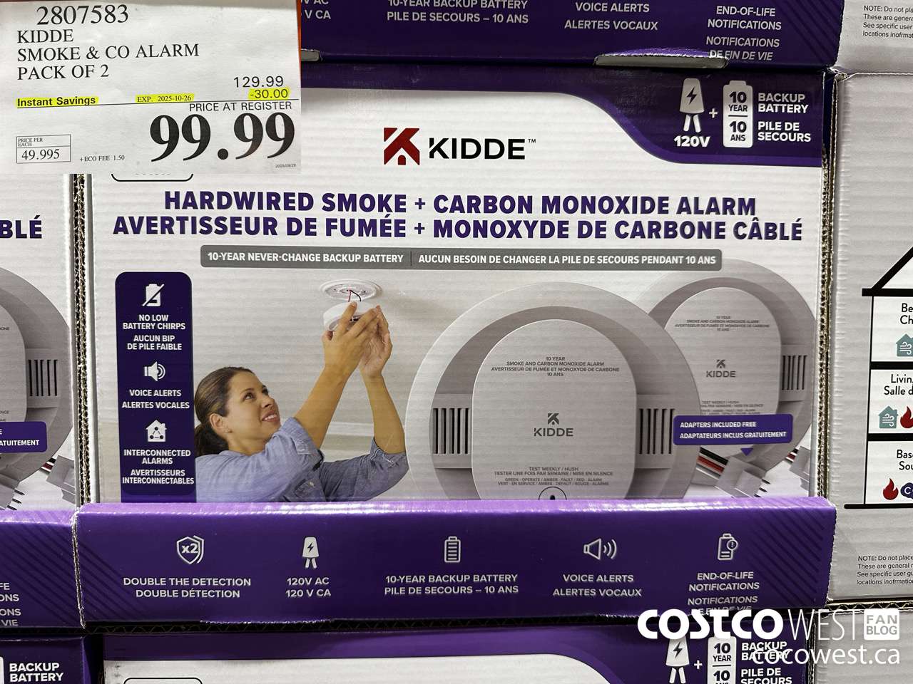 2807583 KIDDE SMOKE & CO ALARM PACK OF 2 ($30.00 INSTANT SAVINGS EXPIRES ON 2025-10-26) $99.99