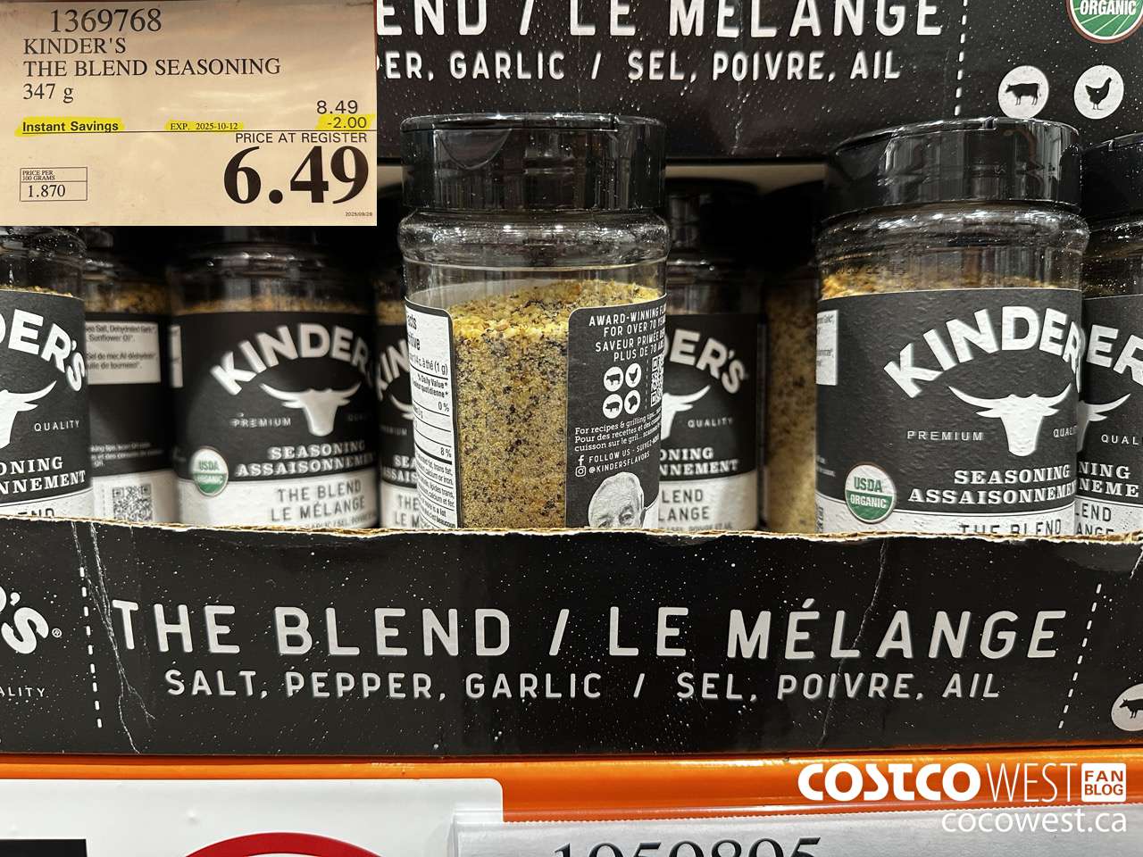 1369768 KINDER'S THE BLEND SEASONING 347G ($2.00 INSTANT SAVINGS EXPIRES ON 2025-10-12) $6.49