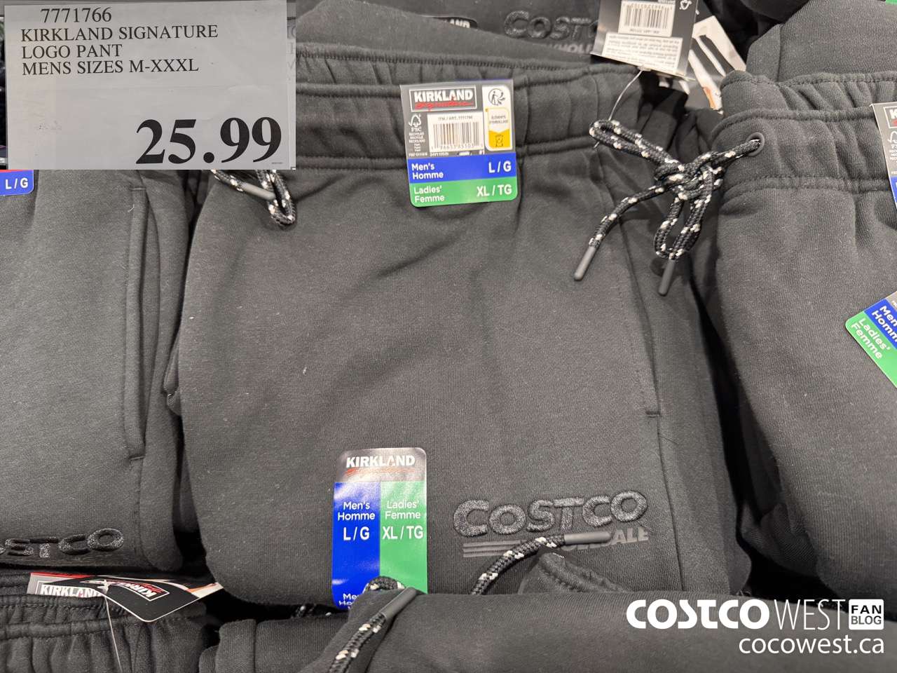 7771766 KIRKLAND SIGNATURE LOGO PANT MENS SIZES M-XXXL $25.99