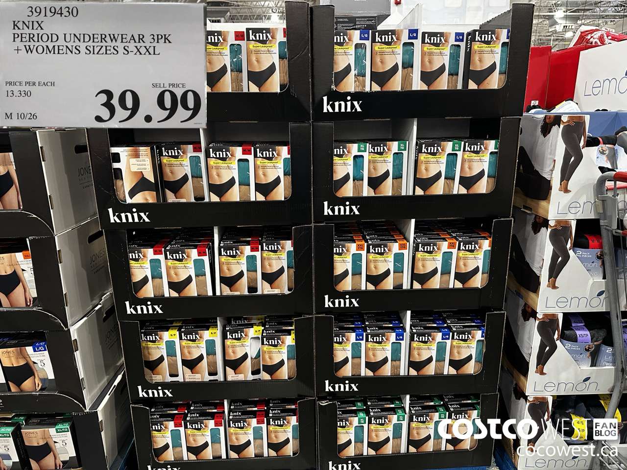 3919430 KNIX PERIOD UNDERWEAR 3PK WOMENS SIZES S-XXL $39.99