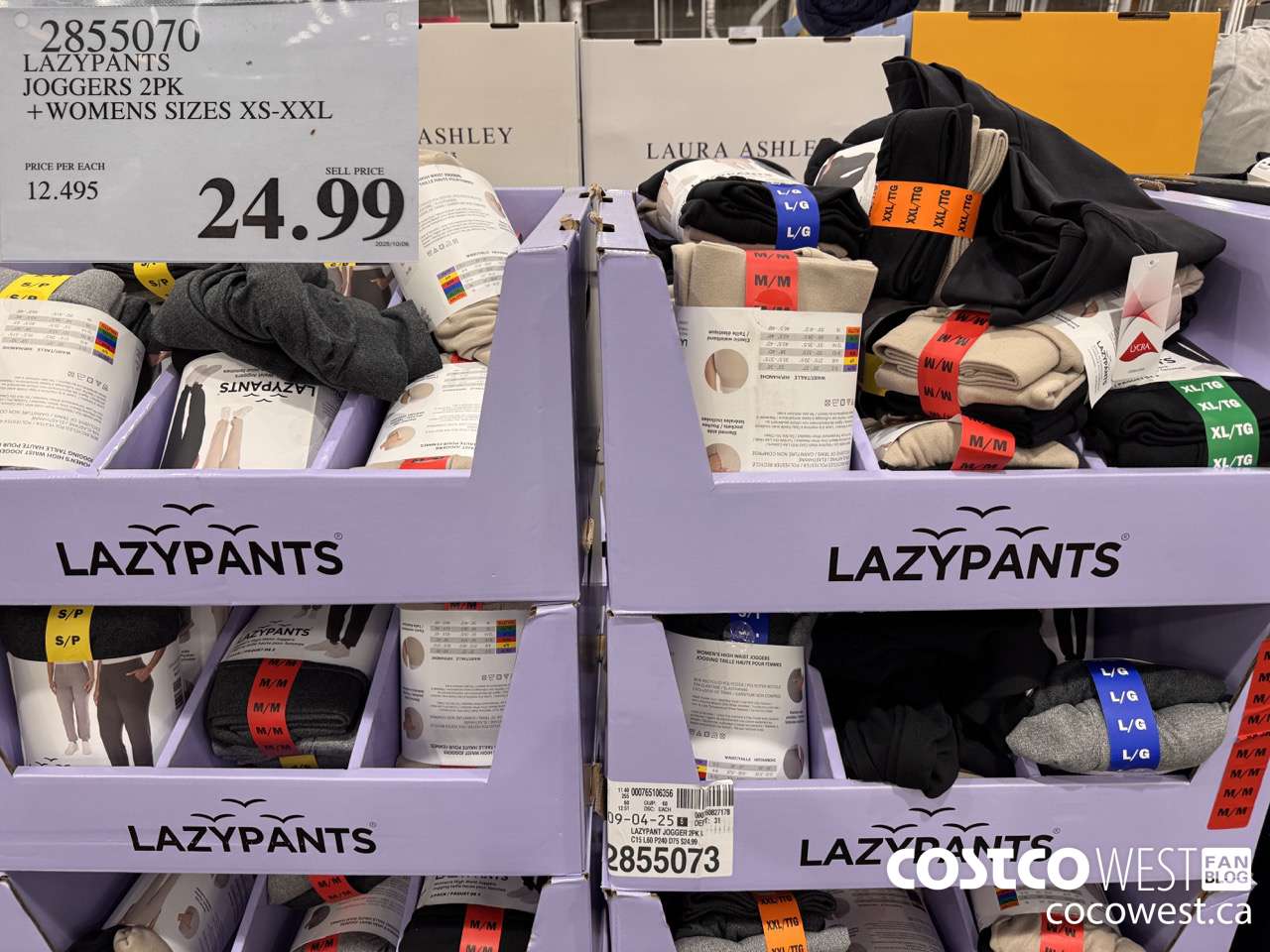 2855070 LAZYPANTS JOGGERS 2PK WOMENS SIZES XS-XXL $24.99