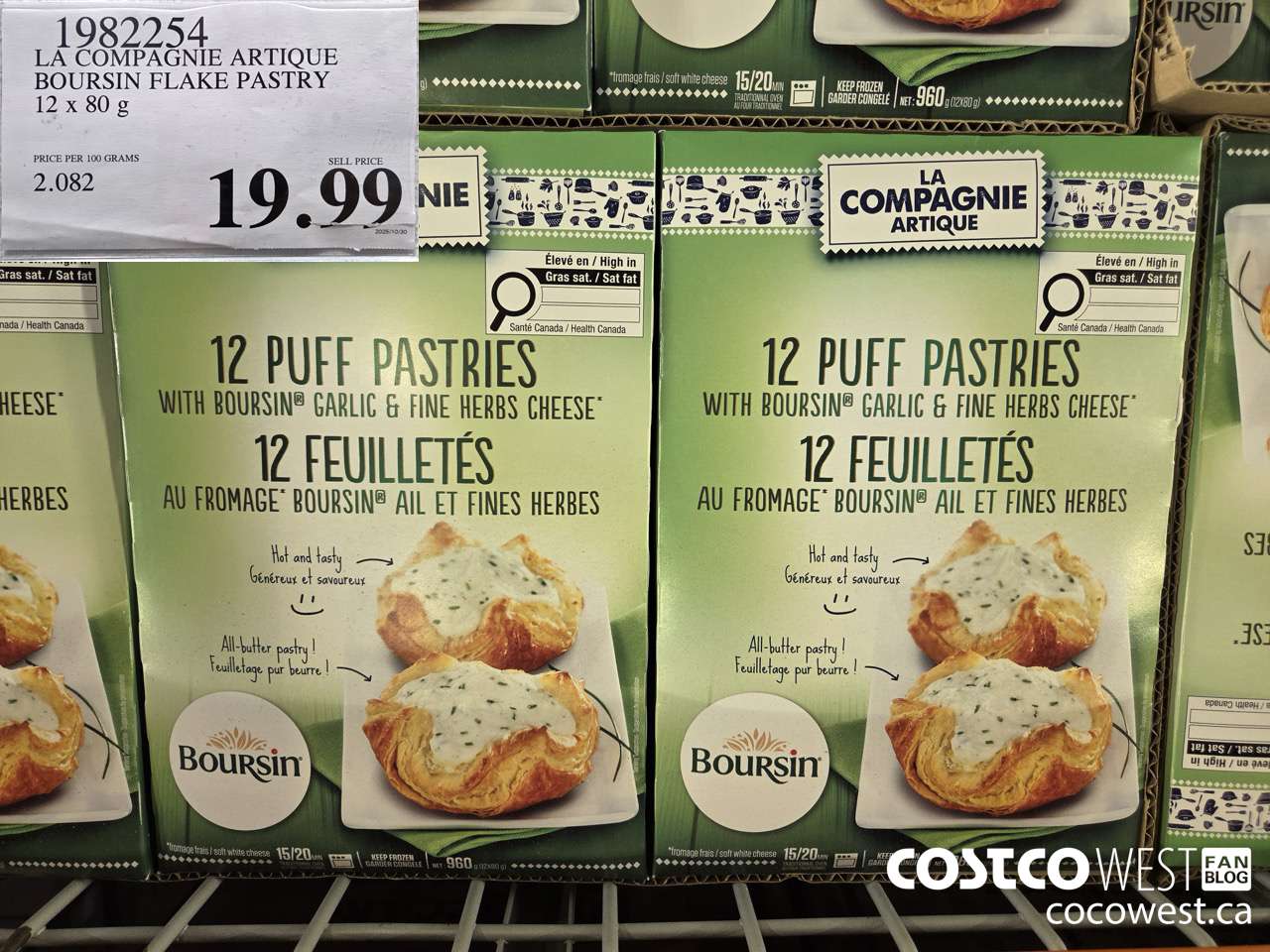 1982254 LA CAMPAGNIE ARTIQUE BOURSIN FLAKE PASTRY 12 X 80G $19.99