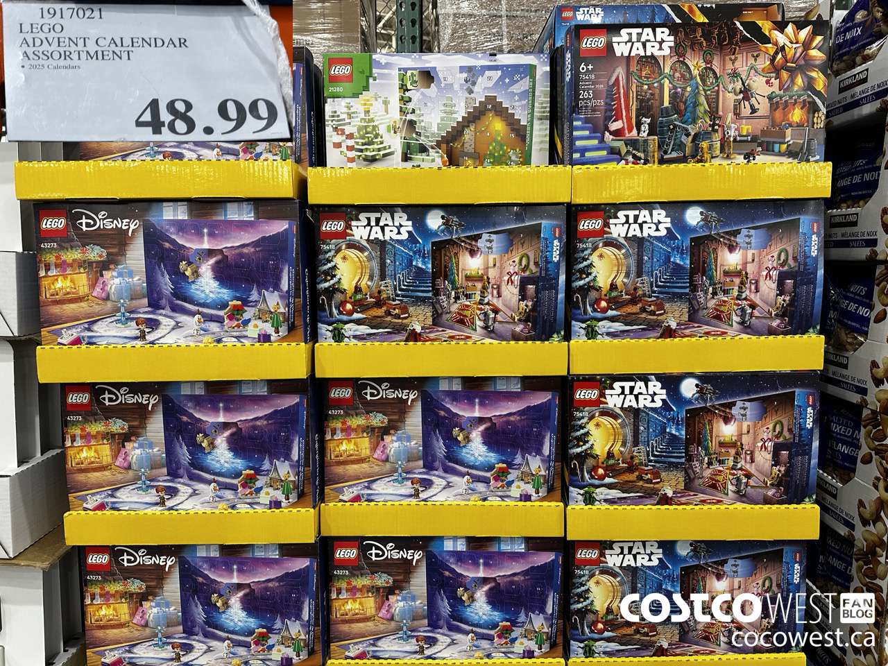 1917021 LEGO ADVENT CALENDAR ASSORTMENT $48.99