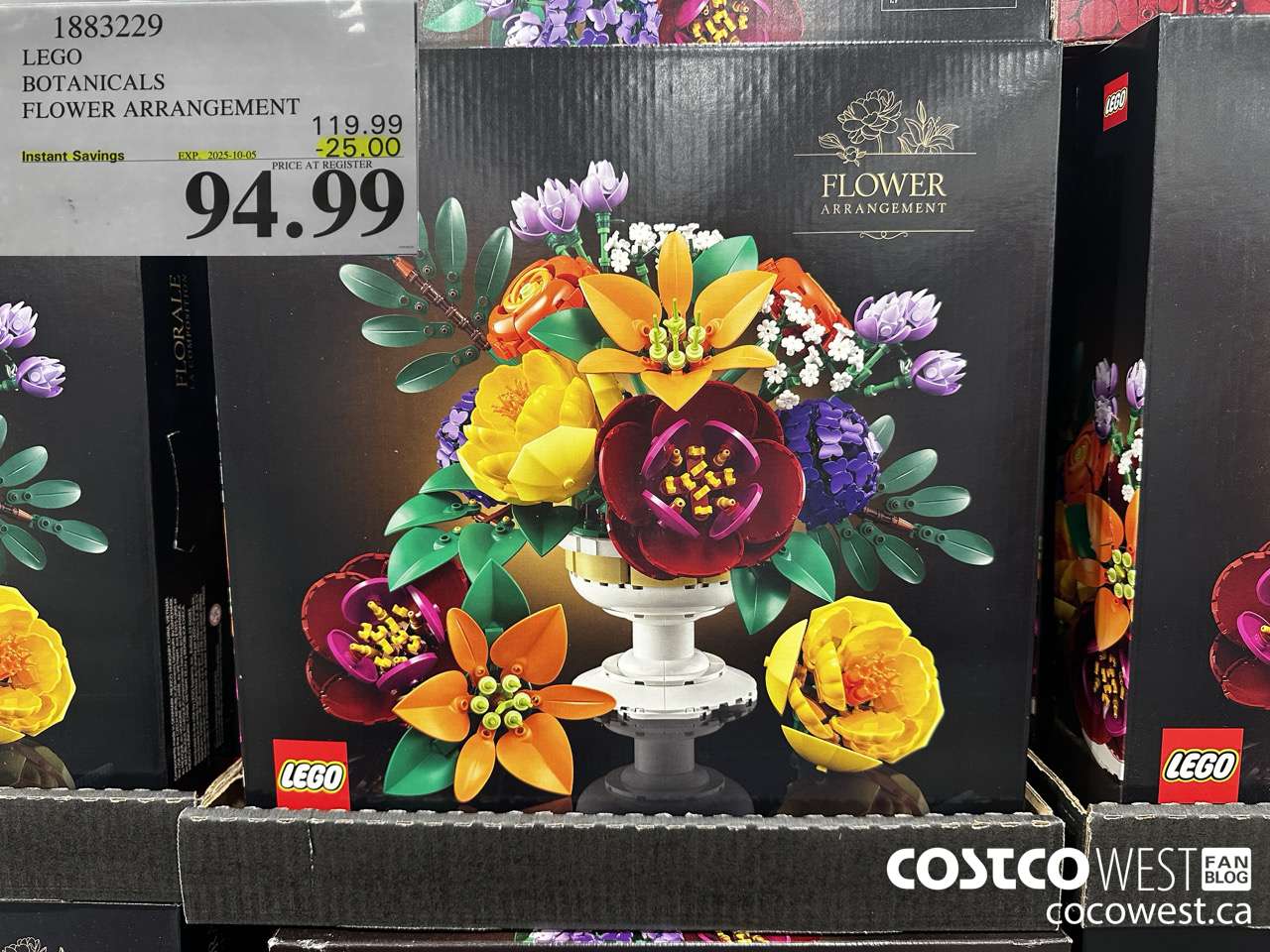 1883229 LEGO BOTANICALS FLOWER ARRANGEMENT ($25.00 INSTANT SAVINGS EXPIRES ON 2025-10-05) $94.99