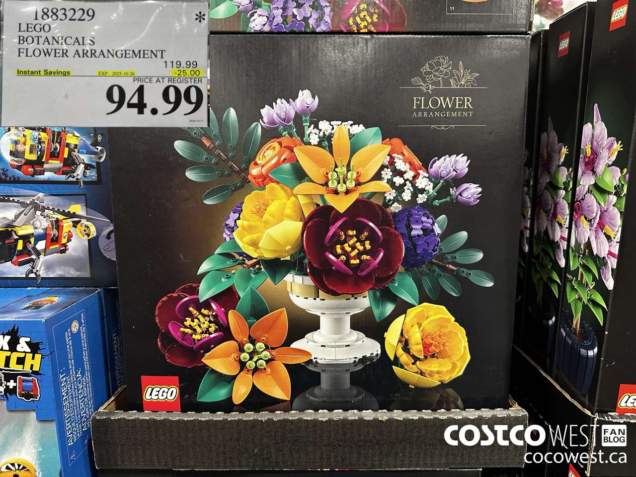 1883229 LEGO BOTANICALS FLOWER ARRANGEMENT ($25.00 INSTANT SAVINGS EXPIRES ON 2025-10-26) $94.99