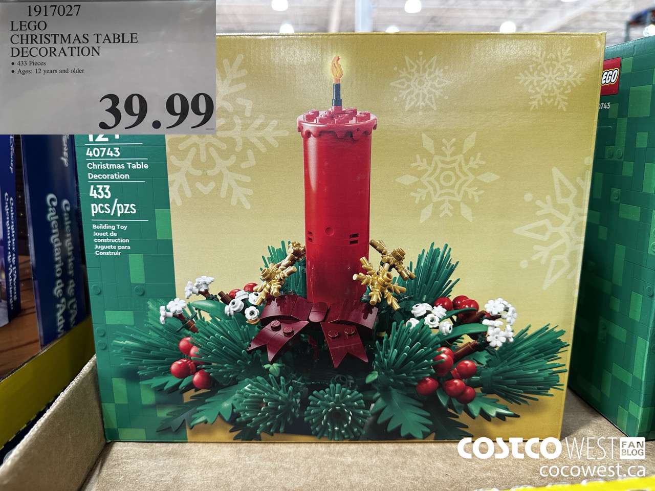 1917027 LEGO CHRISTMAS TABLE DECORATION $39.99
