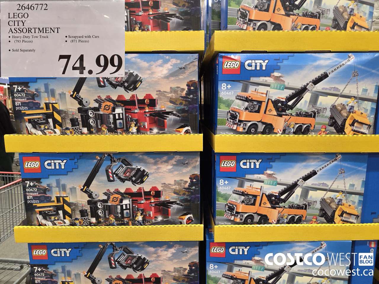 2646772 LEGO CITY ASSORTMENT $74.99