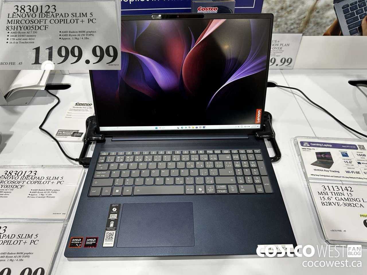 3830123 LENOVO IDEAPAD SLIM 5 MICROSOFT COPILOT+ PC 83HY005DCF $1199.99