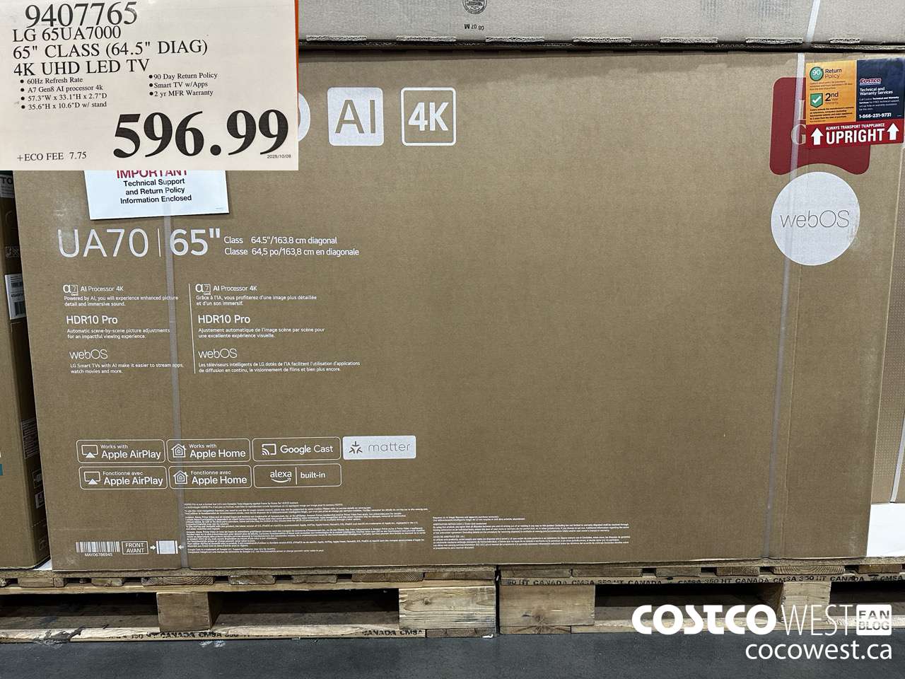 9407765 LG 54UA7000 65