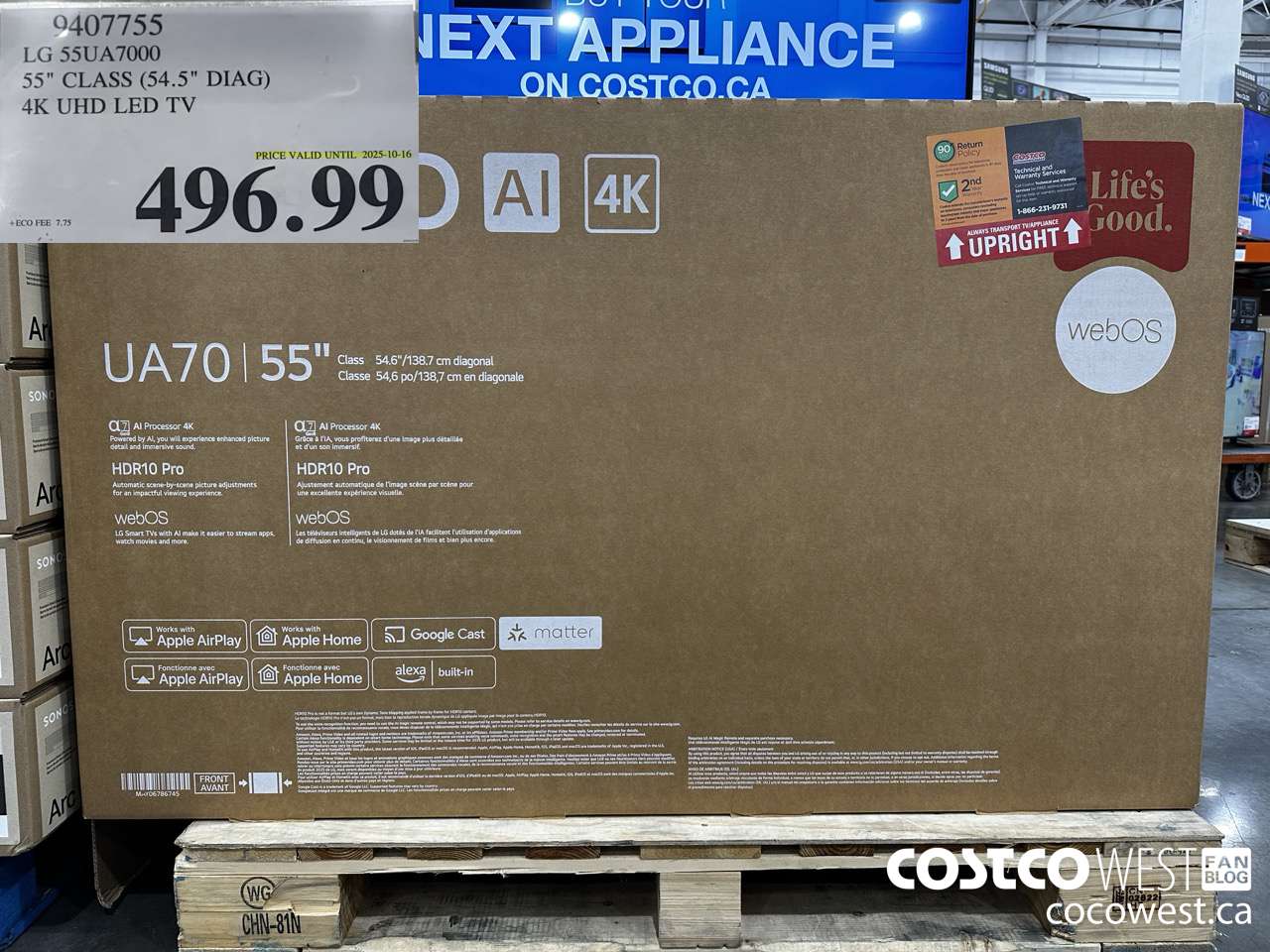 9407755 LG 55UA7000 55