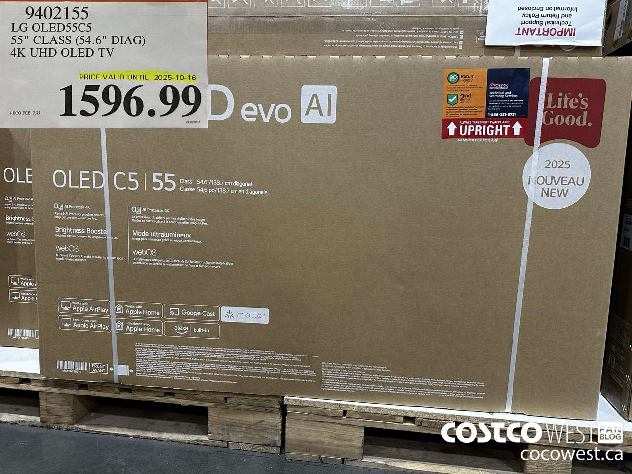 9402155 LG OLED55C5 55