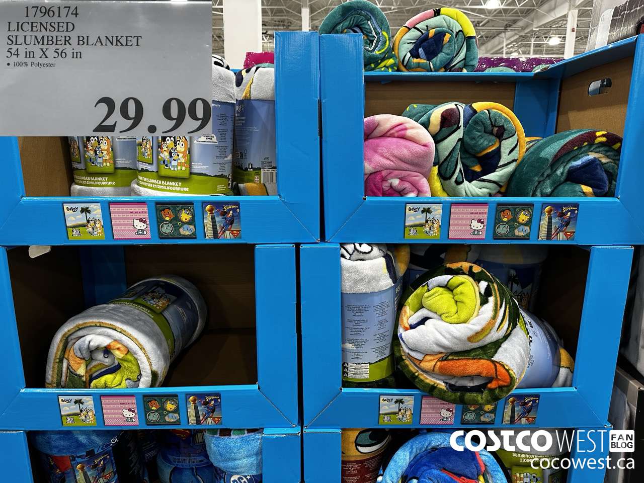 1796174 LICENSED SLUMBER BLANKET 54IN X 56IN $29.99