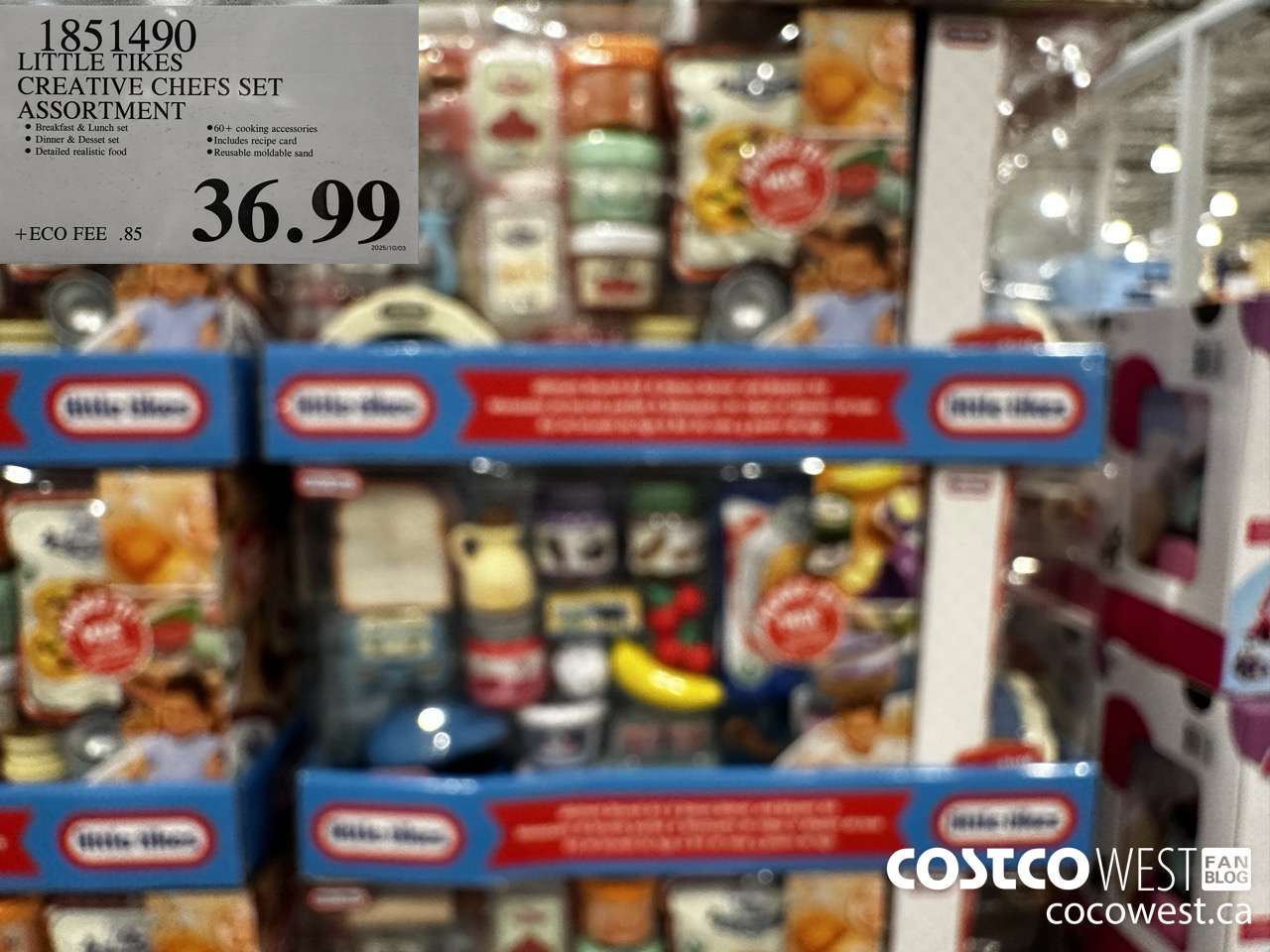 1851490 LITTLE TIKES CREATIVE CHEFS SET ASSORTMENT $36.99